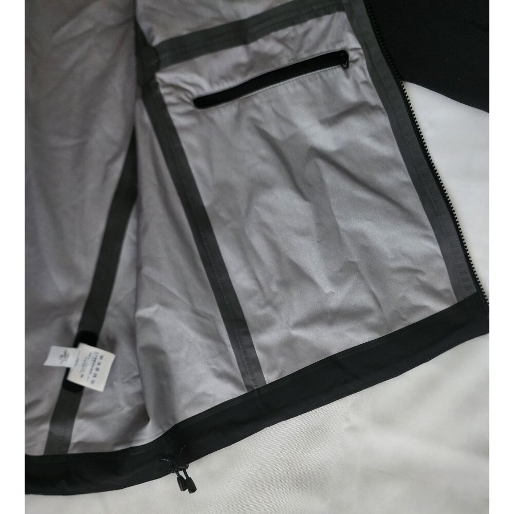 Lands' End‎ Kids Unisex Black Full Zip Front Hooded Windbreaker Size L (14-16) - Picture 8 of 14